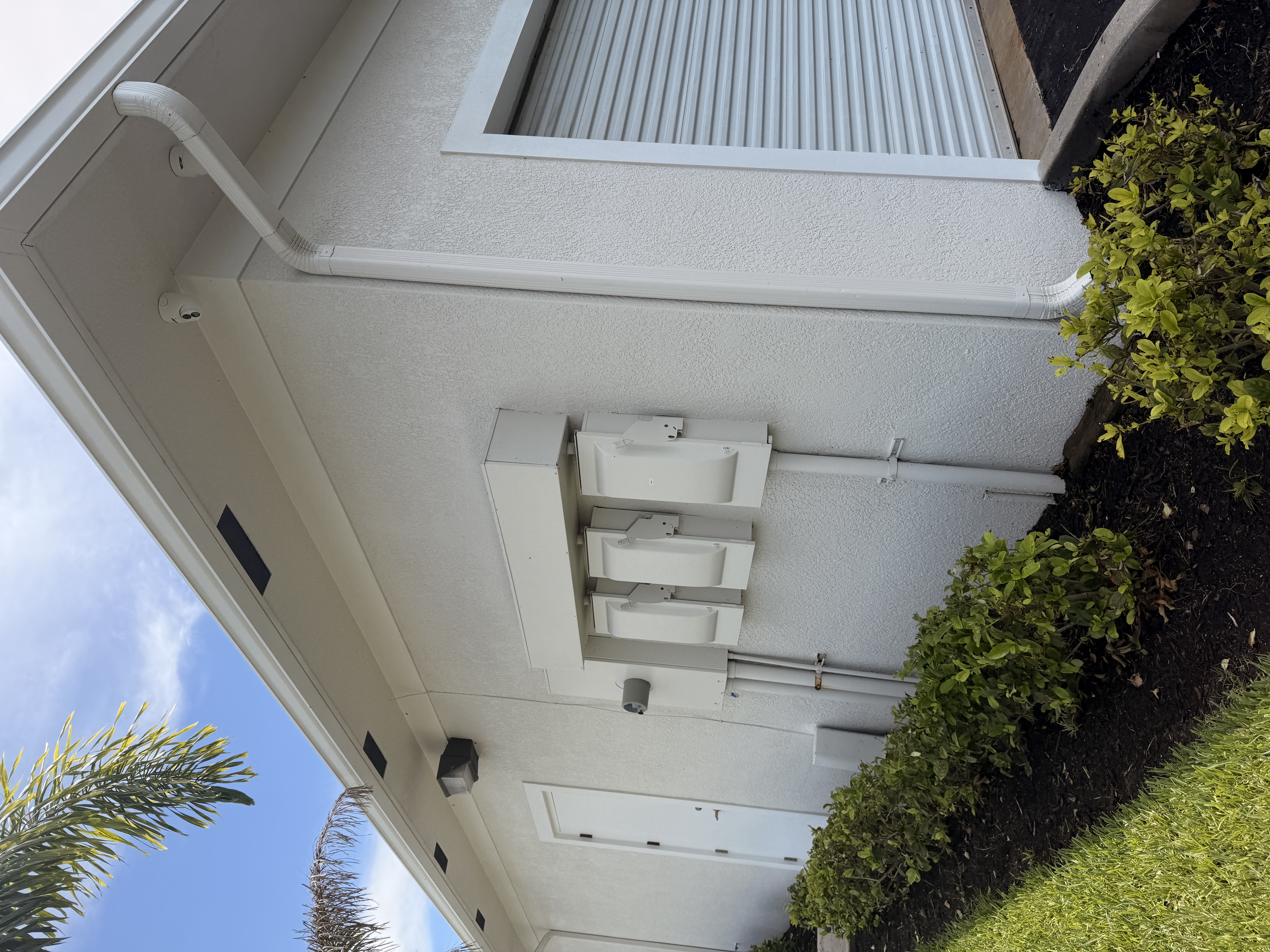 commercial building exterior after soft washing Treasure Coast FL