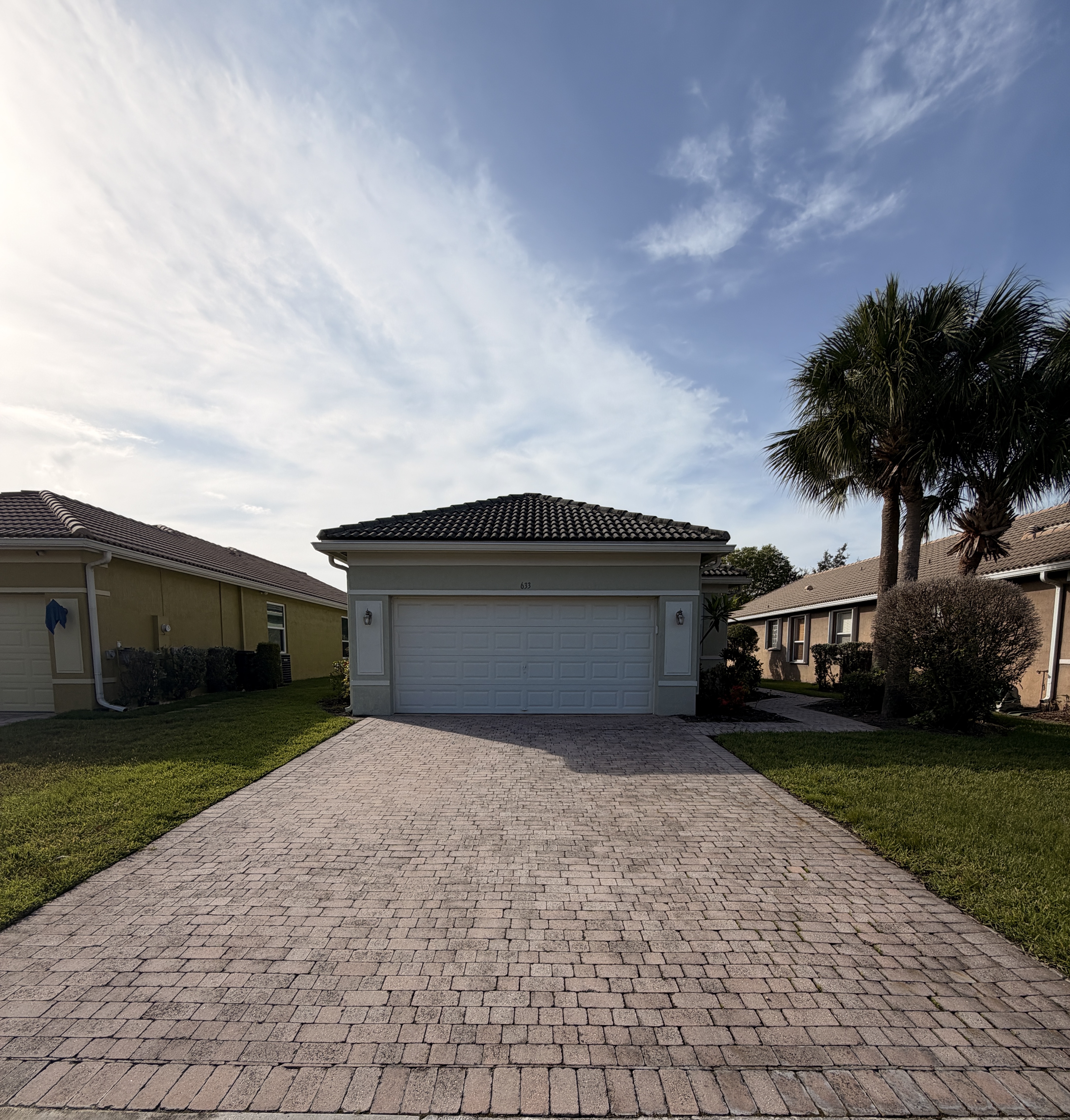 paver driveway before cleaning Port Saint Lucie FL