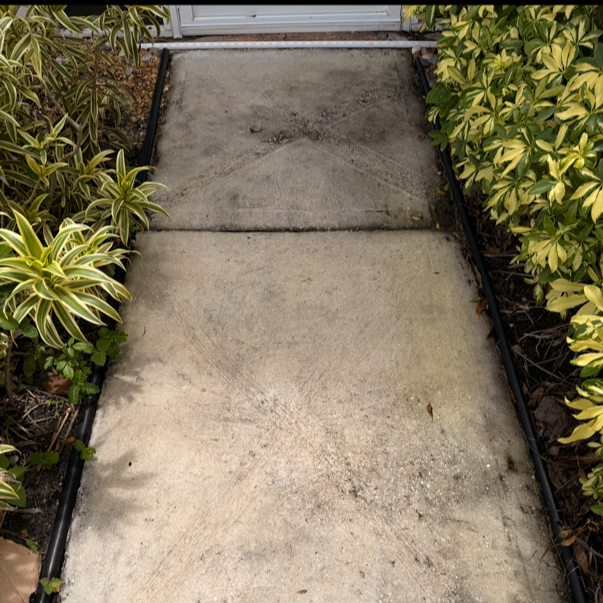 dirty driveway before pressure washing Port Saint Lucie FL