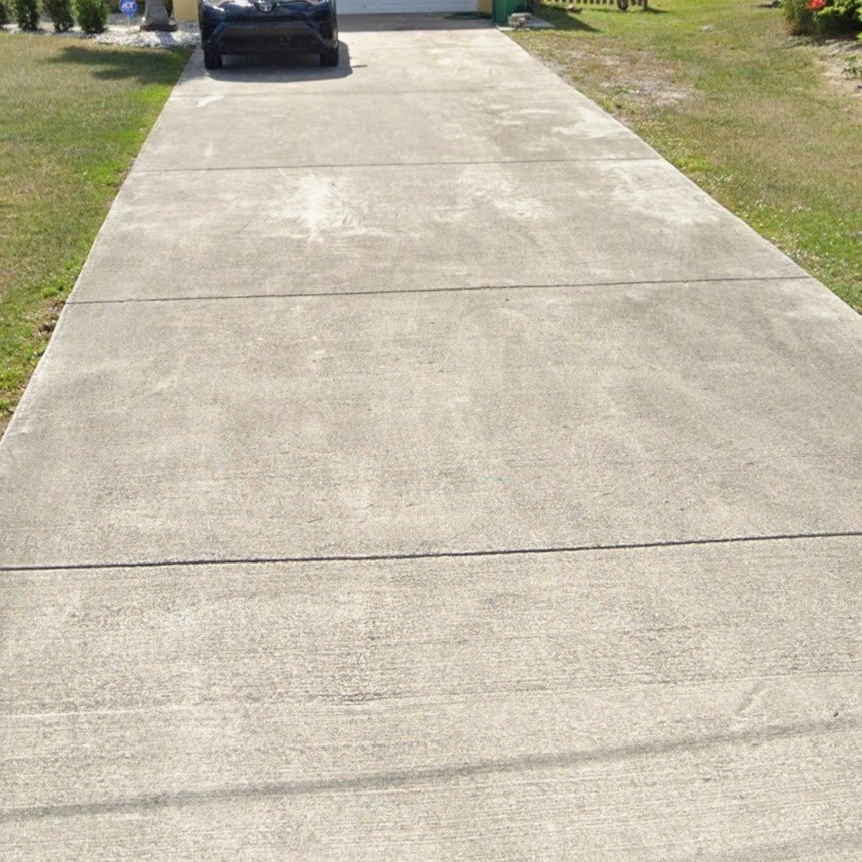 before pressure washing Treasure Coast FL