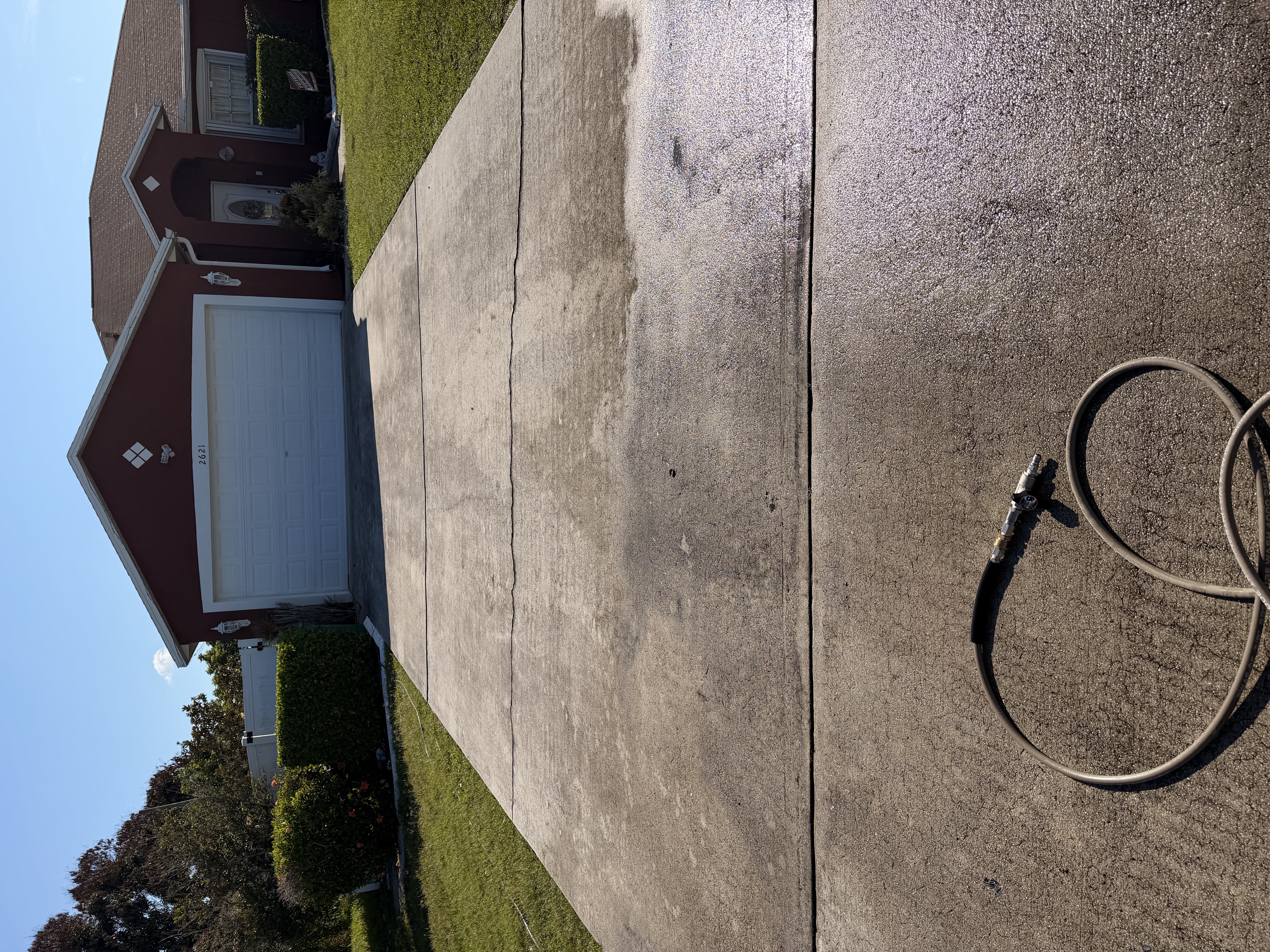 before pressure washing Treasure Coast FL